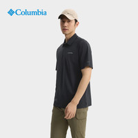 Columbia哥伦比亚户外25春夏男吸湿速干UPF50防晒POLO衫短袖T恤XE3849 010 M (175/96A)