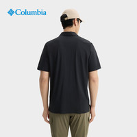Columbia哥伦比亚户外25春夏男吸湿速干UPF50防晒POLO衫短袖T恤XE3849 010 XL (185/104A)