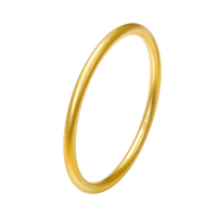 喜又喜 圆满古法黄金手镯 10.0-10.1克