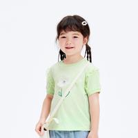 童装儿童短袖t恤抑菌女童圆领上衣小童宝宝夏装甜美洋气