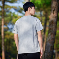 拓路者（Pioneer Camp）男士短袖T恤夏季宽松休闲舒适冰丝凉感上衣男户外运动打底衫 冰雾灰 M