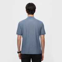 诺诗兰Polo衫男女春夏户外翻领短袖T恤运动透气凉感亲肤抗皱 徽章蓝色 170