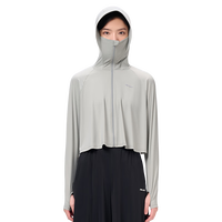 伯希和小光盾冰丝防晒衣女春夏新款轻薄专业防晒服防紫外线外套 冰河灰 M (体重130斤以下)