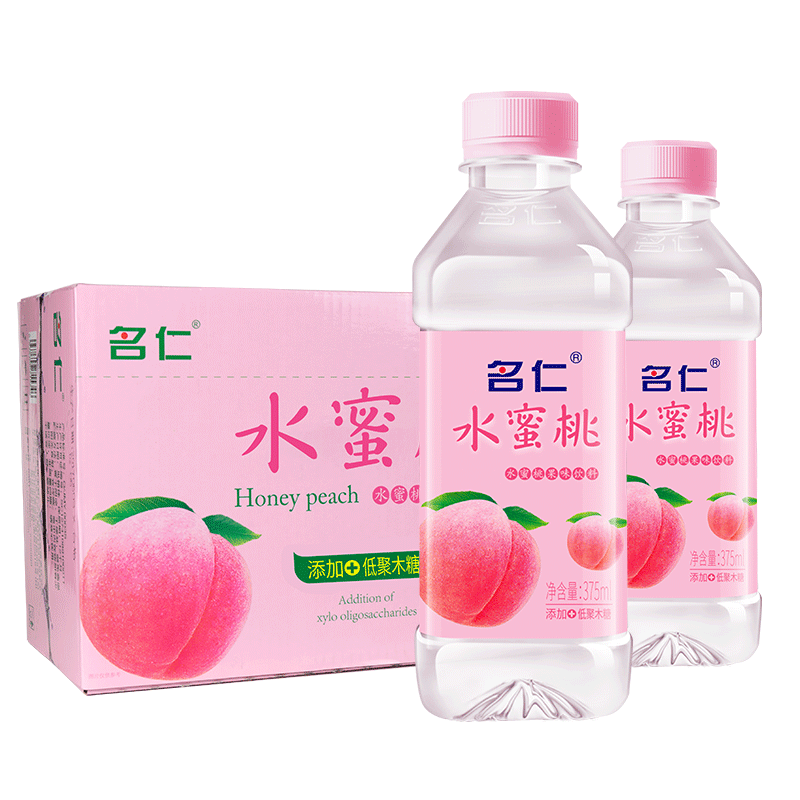 名仁水蜜桃果味饮料维生素饮料375ml*24瓶/箱