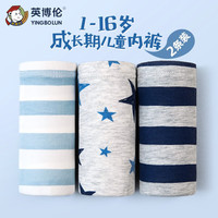 英博伦儿童内裤男大童莫代尔四角青少年短裤男童平角裤棉小孩内裤两条装 10350 香槟+浅香槟 2条 165