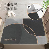 入户门地垫脚垫2025门垫进门高级门口地毯可裁剪入户入门垫子 简约-线条-灰