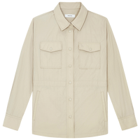 HAZZYS哈吉斯女装 春季款女士宽松工装感薄夹克女ASVSU0BAX03 LI  (170/92A 42)