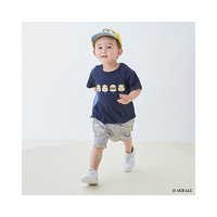 Petit Main 小黄人 什锦短裤 柔软棉质面料 适合80 130cm 萨克斯蓝、サックス