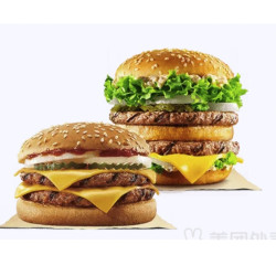 BURGER KING 汉堡王 双料牛堡1+1套餐兑换券·1张