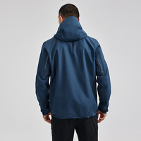 凯乐石（KAILAS）猎风冲锋衣户外徒步暴雨级2L防水可拆帽单层登山服男女 男款-钛青蓝【防水15000】 XXXL