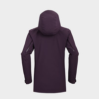 凯乐石（KAILAS）猎风冲锋衣户外徒步暴雨级2L防水可拆帽单层登山服男女 女款-凝夜紫【防水15000】 XXL