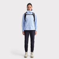 凯乐石（KAILAS）猎风冲锋衣户外徒步暴雨级2L防水可拆帽单层登山服男女 女款-薄雾蓝【防水15000】 XS