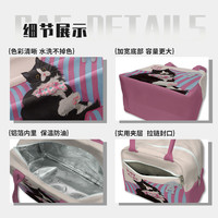 奥松联名可爱小学生保温手提加厚铝箔饭盒袋便当包上班族带饭餐包