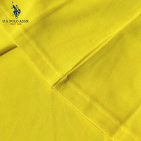 美国马球协会 U.S. POLO ASSN.保罗POLO衫短袖夏季时尚潮流透气短袖休闲百搭上衣 黄色A212201006 S 155/80A