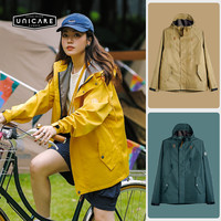 UNICARE三合一户外露营防水抗风短夹克 机能复古雨衣外套 2025