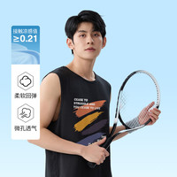 班尼路(Baleno)S&K系列背心男士网眼透气2025夏季运动速干t恤男冰丝无袖坎肩男生 白#JPB笔刷彩 5XL