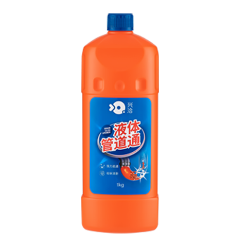 兴洽液体管道疏通剂厨房下水道油污毛发溶解剂地漏堵塞分解疏通