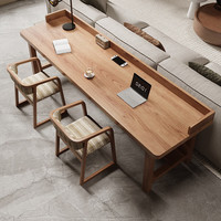 予凡 实木书桌 120*50*75cm 原木色