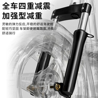 凤凰2025电动车小型可上牌电动自行车男女士代步电瓶车长续航时尚款 科技蓝 20A汽车级锂电池-助力续航约95KM