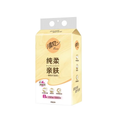 清风 挂抽纸悬挂式面巾纸4层加厚250抽1000张 1大提