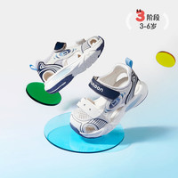  Mutong/牧童 透气 儿童凉鞋  星球蓝 27