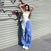 思麦脸 SMILEY 笑脸情侣款休闲裤夏季直筒裤百搭潮流长裤时髦简约男女式个性裤子