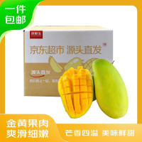 京鲜生 海南金煌芒果 4.5斤装单果250g起
