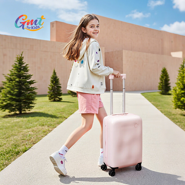 Gmt for kids 儿童行李箱可登机旅行箱轻便可爱果冻箱中学小学拉杆箱女Jelly 粉