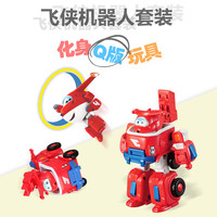 奥迪双钻超级飞侠变形机甲载具套装Q版解压惊喜儿童玩具 【Q版】包警长-警车