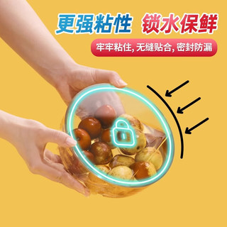 茶花（CHAHUA）保鲜膜点断式撕拉式免裁易撕冰箱冷冻微波炉加热一次性保鲜膜PE 享鲜保鲜膜【大号300米】
