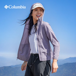 Columbia 张婧仪同款哥伦比亚户外春夏女拒水UPF100防晒衣风感皮肤衣XR7741 278 米白色 L (165/88A)