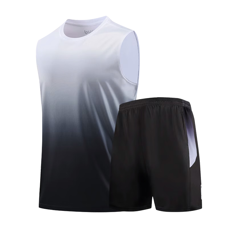 步锐特运动服套装男冰丝速干背心健身衣服夏季T恤篮球装备训练跑步短袖