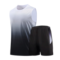 步锐特运动服套装男冰丝速干背心健身衣服夏季T恤篮球装备训练跑步短袖