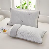 星寇夏季冰豆豆凉感枕巾加厚枕套一对装双人枕头套单人枕套枕芯套 暴力熊绿（吸湿透气凉而不冰） 1对2只装