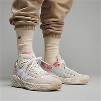  BALANCE新百伦男士篮球鞋 Fresh Foam BB v2 缓震支撑耐磨实战比赛运动鞋 亚麻灰/粉色 38.5