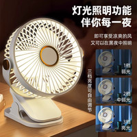 简乐奇夹式USB小风扇随身便携式宿舍usb桌面风扇迷你小型静音台扇充电款超长续航车载电风扇大风力