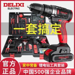 德力西 DELIXI 工具箱套装 12V双速电钻工具箱实用套装