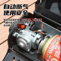 骆驼;CAMEL卡式炉户外炉具便携式家用户外烤肉野餐露营烧烤4.2KW猛火 防风炉+2瓶气+银扣箱+06韩式烤盘