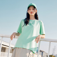 361运动t恤女2024夏季宽松休闲短袖上衣速干薄款透气纯色短T L