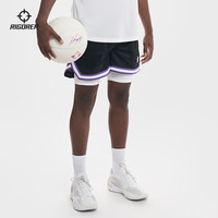 准者针织运动短裤男士2025夏季美式篮球裤训练假两件四分裤子 纯白色 3XL