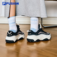 FILAFUSION斐乐潮牌女鞋FIRE复古篮球鞋冬新款火焰鞋运动鞋