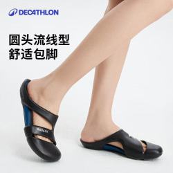 迪卡侬 NABD CLOG500 速干防滑 黑色墨蓝底 36-37码 洞洞鞋