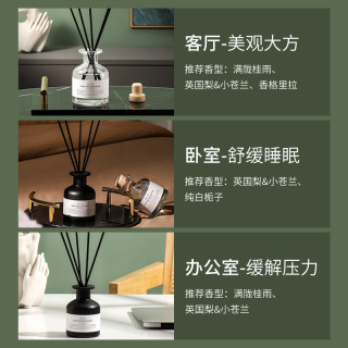 香薰室内家用持久留香氛空气清新剂卧室房间香水厕所卫生间除臭02 白-英国小苍兰【清新花香】