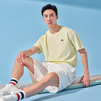 伯希和(Pelliot)【断码特价】短袖T恤男女士夏季情侣潮牌运动圆领运动户外 柠檬黄 M