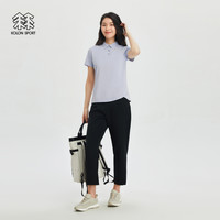 可隆 KOLON SPORT保罗衫SECO户外半袖女士吸湿速干短袖运动POLO衫 黄色YE XL