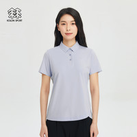 可隆 KOLON SPORT保罗衫SECO户外半袖女士吸湿速干短袖运动POLO衫 象牙白IV XS