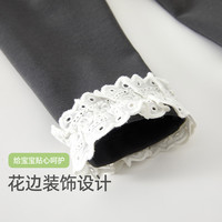 【7A抑菌】女童打底裤春秋款2025洋气宝宝休闲裤儿童裤子春装 米色