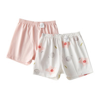 童泰男童新生婴儿短裤女童宝宝夏季款宽松纯棉五分阔腿裤子可开档 粉色