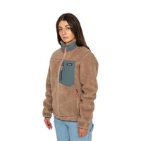 巴塔哥尼亚（Patagonia）Classic Retro-X 抓绒衣女外套23074 PTNU-棕绿色 XL