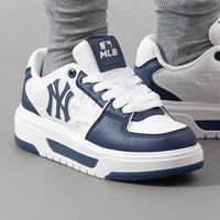 美职棒（MLB）运动鞋女鞋子 25年休闲鞋老花学长鞋男厚底板鞋3ASXM075N 纽约洋基队/藏青色 41 (260mm)